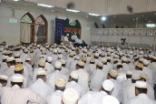 Mumineen at Nooraani Masjid during the Wa'az Mubaarak